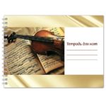 Нотная тетрадь А5, 48стр. на пружине "Перископ" (в ассортименте)