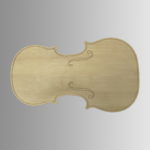 Заготовка для верхней деки скрипки (нешлифованная)
