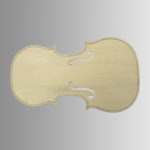 Заготовка для верхней деки скрипки (шлифованная) с вклеенным усом