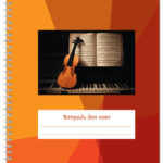 Нотная тетрадь А4, 48стр. на пружине "Перископ" (в ассортименте)