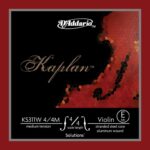 Струна для скрипки D'Addario Kaplan Solutions Non-Whistling E KS311W-4/4M wound, ball