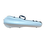 Футляр для скрипки JM в форме скрипки (пластик) белый черный кант 2024-8